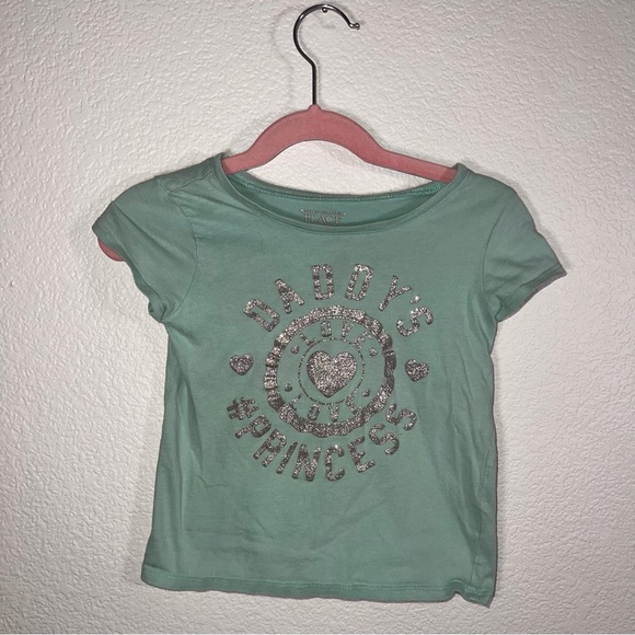 The Children's Place Other - Teal Blue Toddler Girls Childrens Place Size 4T Daddy’s Princess Love Shirt